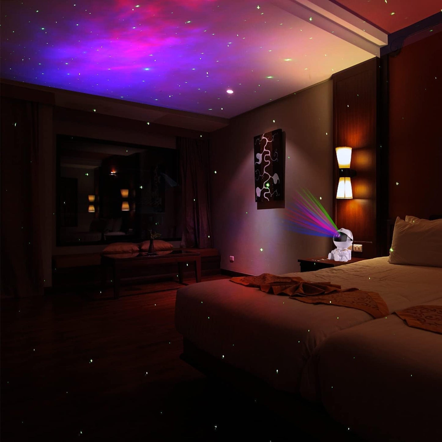 Astronaut Galaxy Sky Projector with 8 Nebula Modes 2 Star Modes, Remote Control 360° Rotation Adjustable Brightness Speed for Bedroom Ceiling Children Adults - magcubicvision.com
