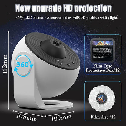 Galaxy Projector, 12 in 1 Planetarium Star Projector for Bedroom Decor,Rotating Nebula Projector Lamp,Timed Starry Night Light - MAGCUBIC