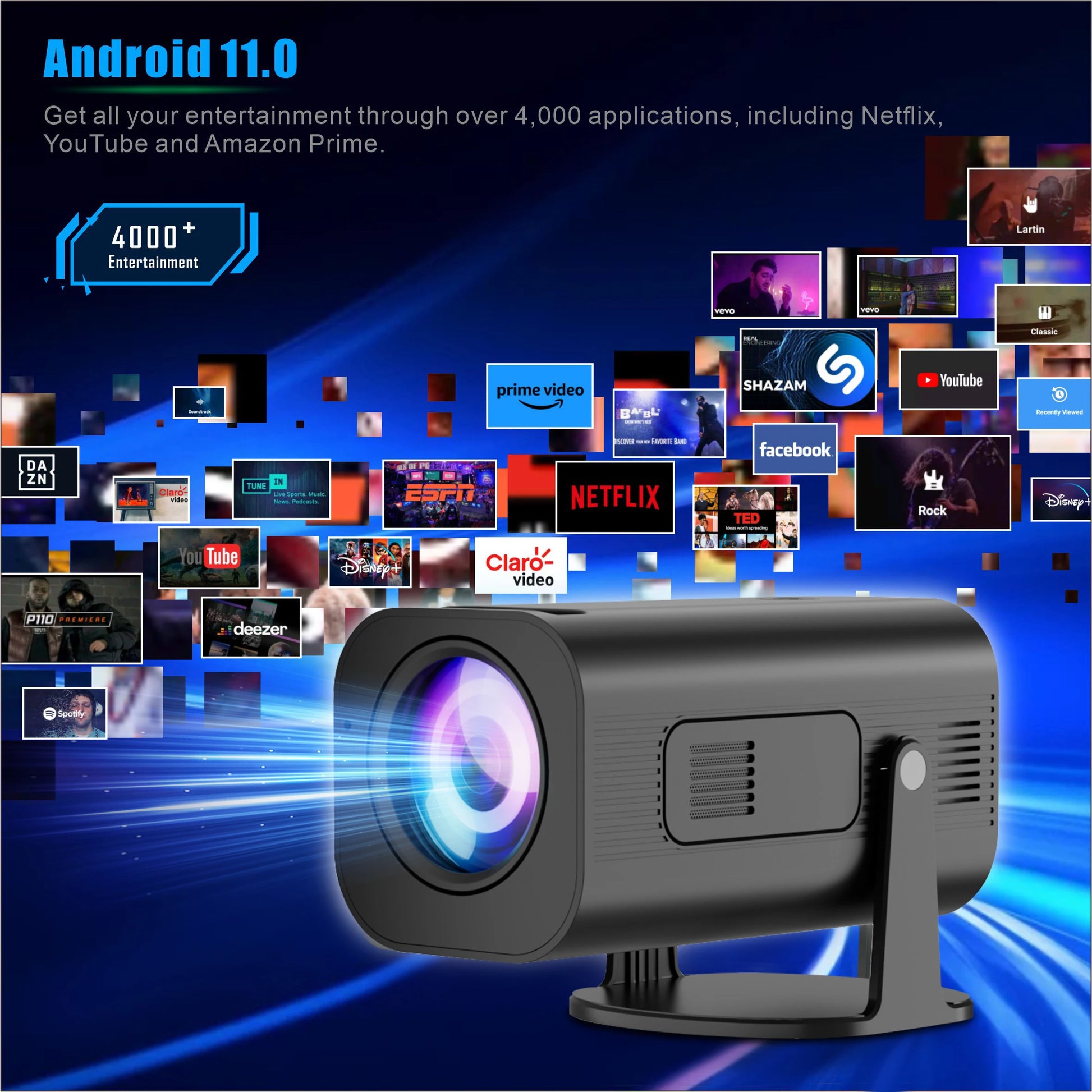 P330 Mini Projector 4K Android 11 380 ANSI Native 1080P Wifi6 BT5.0 8K Cinema Portable Video Beamer magcubicvision.com