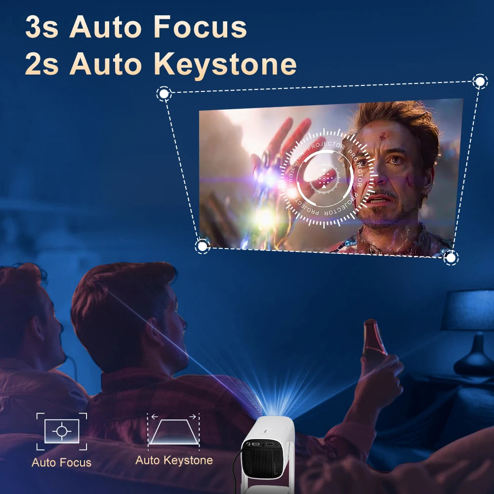 Magcubic K2 4K Projector Smart Android 11 with Ambient Light BT Speaker WIFI Auto Focus Keystone Free-Style Home Outdoor Movie ﻿