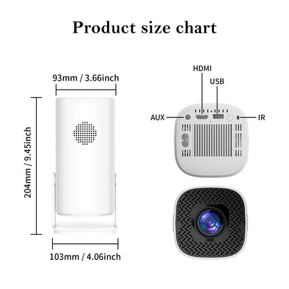 P30 Mini Projector Android 11  with WiFi 6 and Bluetooth Smart Mini Portable Projector 2.4g 5.8g Pocket Outdoor - MAGCUBIC
