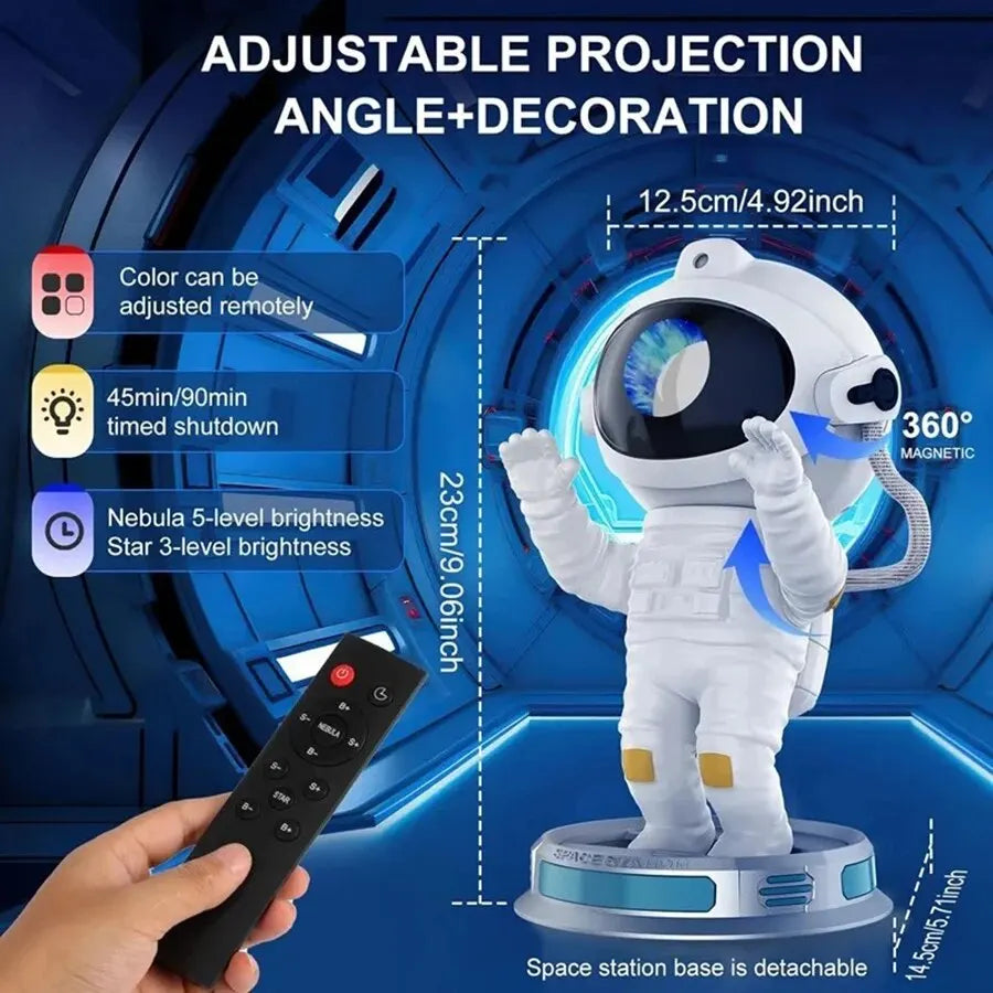 Astronaut Galaxy Star Projector Night Light for Kids with Timer and Remote Control Nebula Projector Lamp for Bedroom and Ceiling - MAGCUBIC