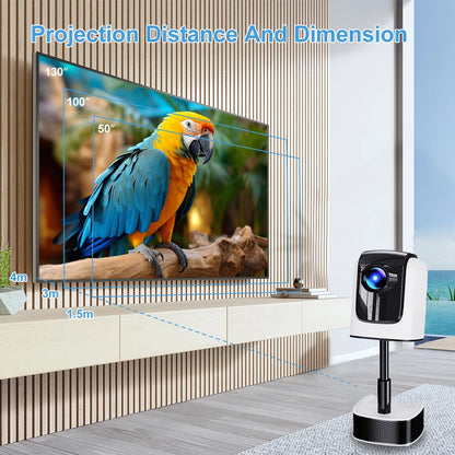 TS-1 4K Native 1080P Android 9.0 Projector 240ANSI Dual Wifi6 BT5.0 Home Theater Projector LED Portable Projector Smart Projection TV Magcubic Projector